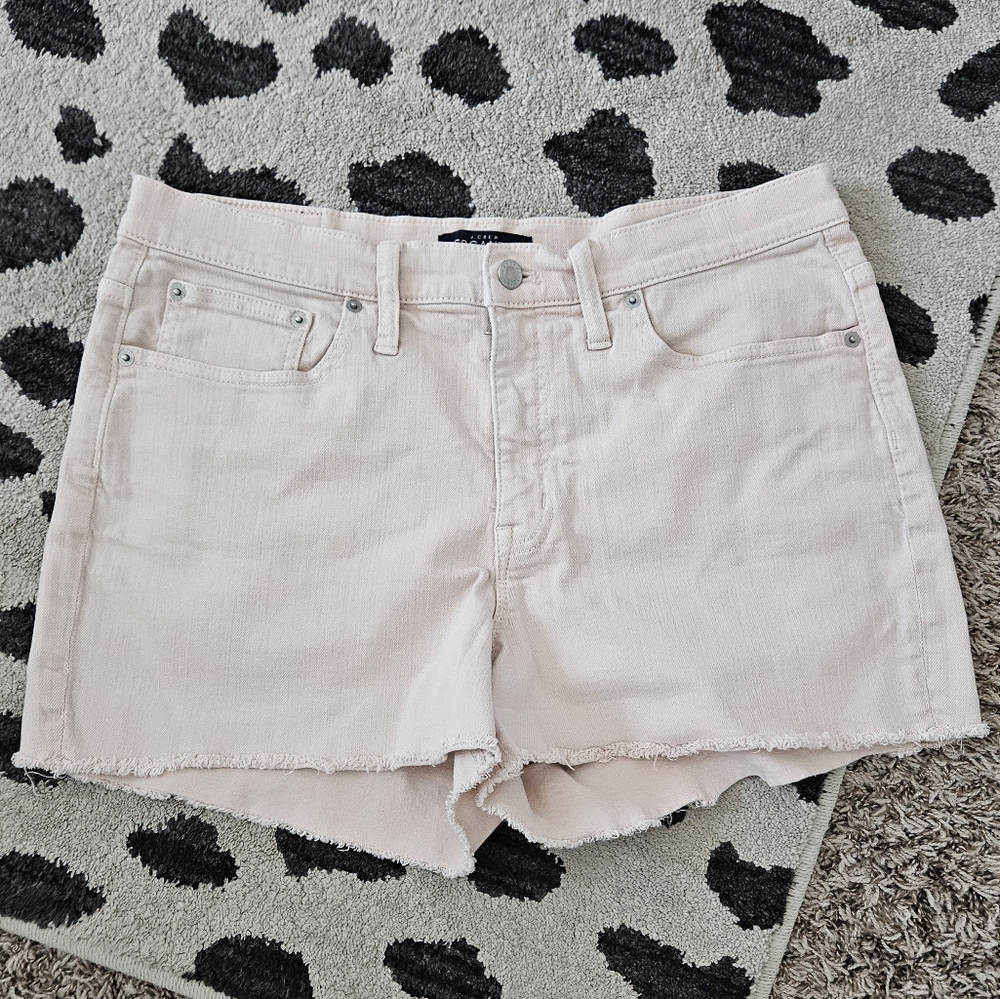 J Crew Mercantile Pastel Pink Denim Shorts Women's Size 31